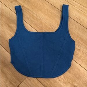 House of Harlow 1960 Vibrant Blue Crop Top